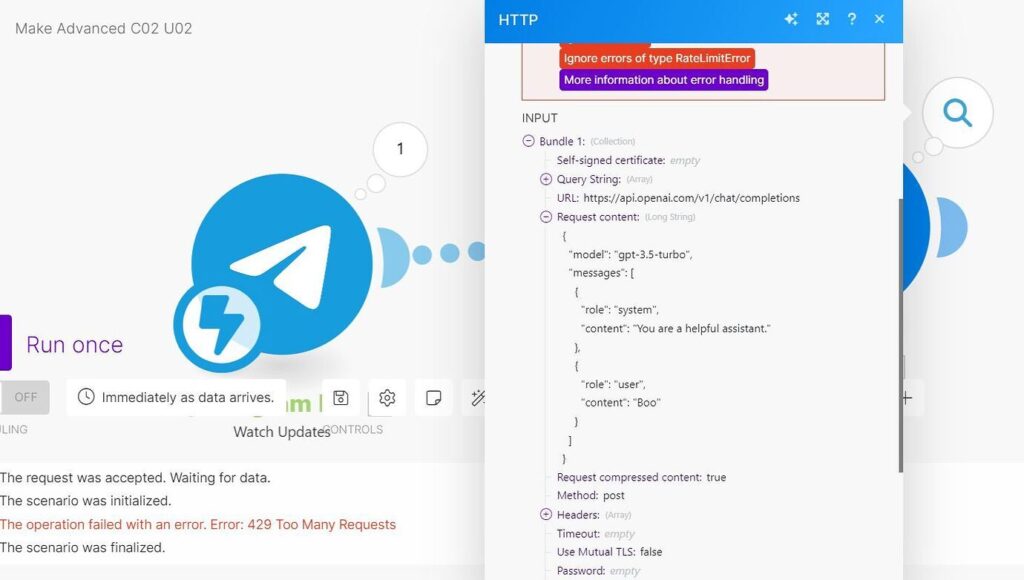 Bypassing "429 Too Many Requests": Implementing Exponential Backoff in Make.com