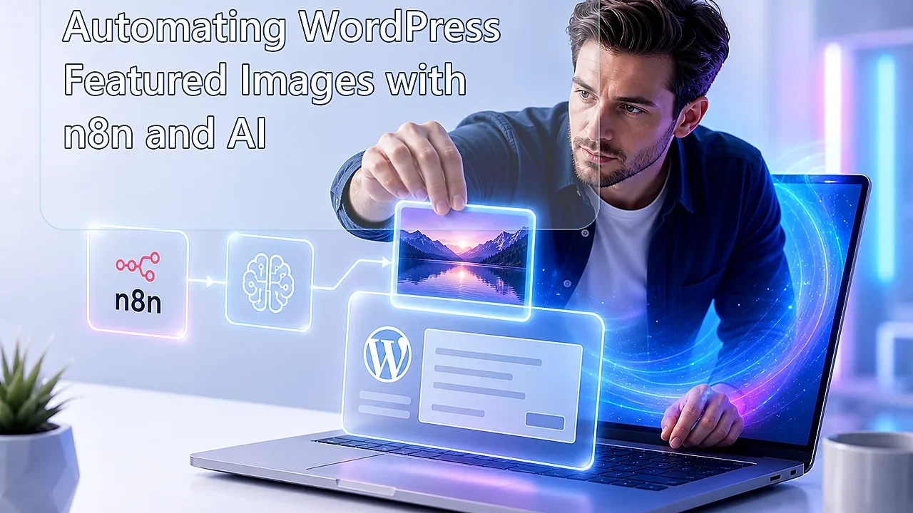 Automating WordPress Featured Images with n8n and AI