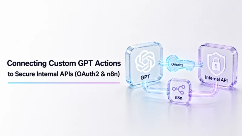 Connecting Custom GPT Actions to Secure Internal APIs (OAuth2 & n8n)
