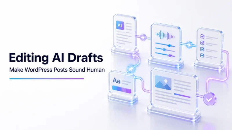 My Workflow for Editing AI Drafts So They Sound Like Me