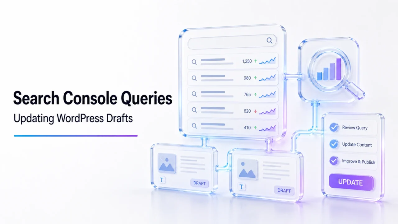 How I Use Google Search Console Queries to Update WordPress Drafts