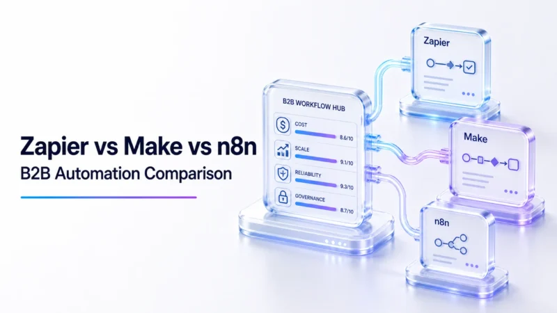 Zapier vs. Make vs. n8n: Complete Comparison for B2B Teams