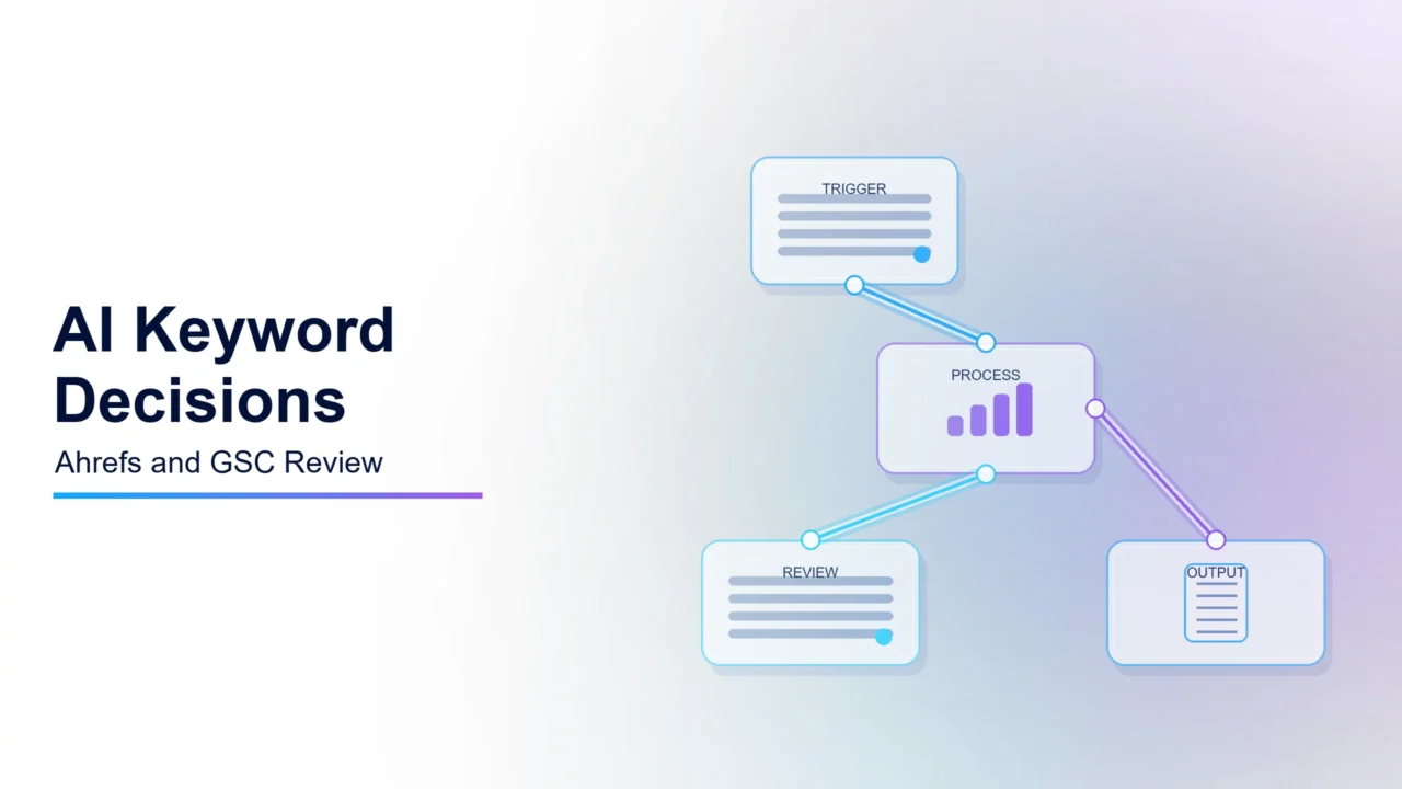 Why I Do Not Use AI to Pick Final Keywords Without Ahrefs or GSC
