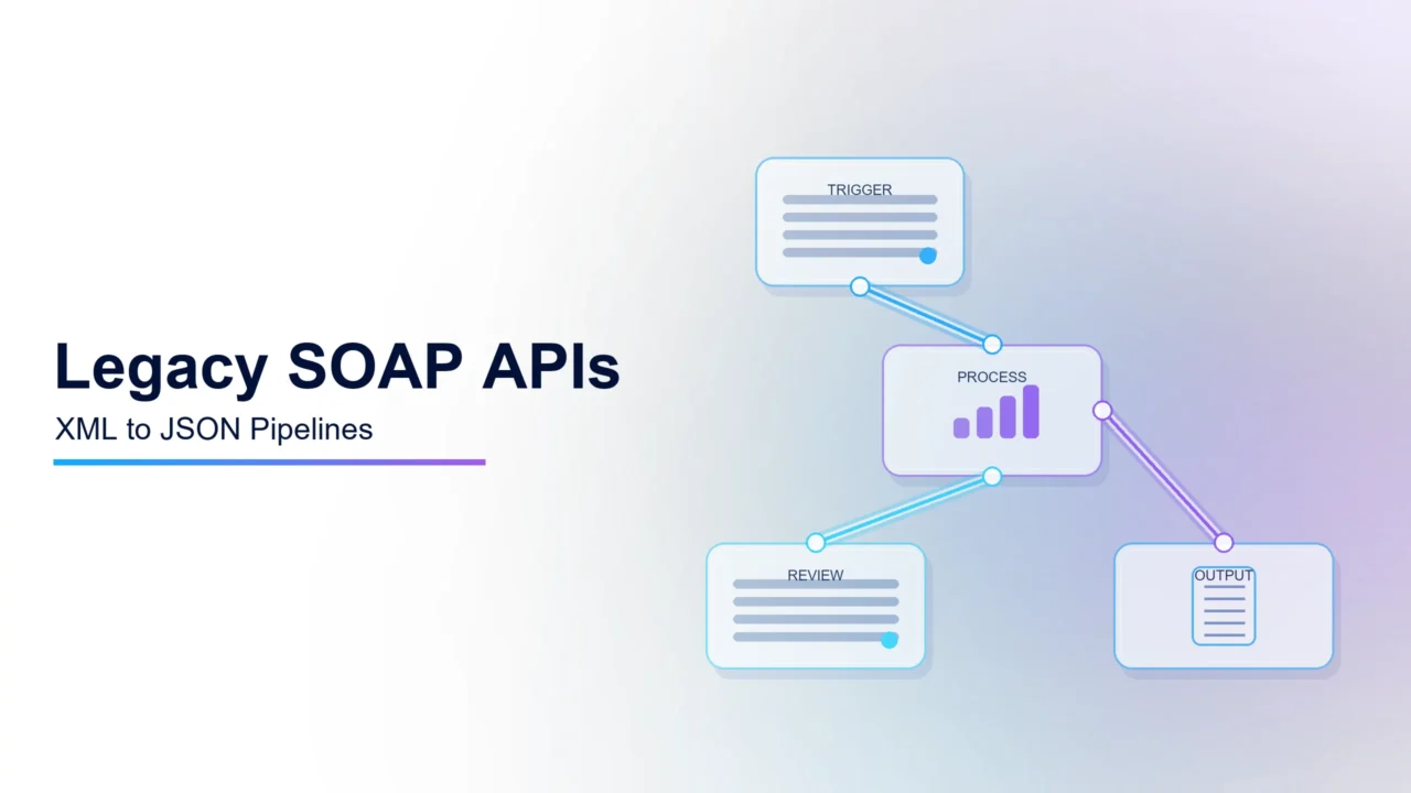 Connecting to Legacy SOAP APIs: Transforming XML to JSON Pipelines