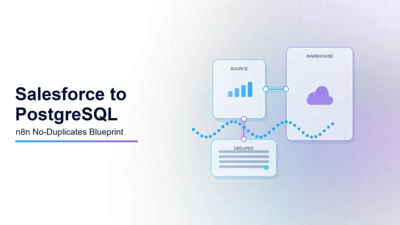 Syncing Salesforce to PostgreSQL via n8n: The No-Duplicates Blueprint