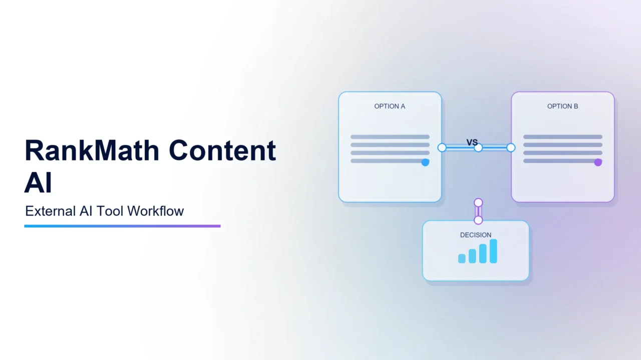 RankMath Content AI vs External AI Tools: Why I Do Not Write Inside SEO Plugins
